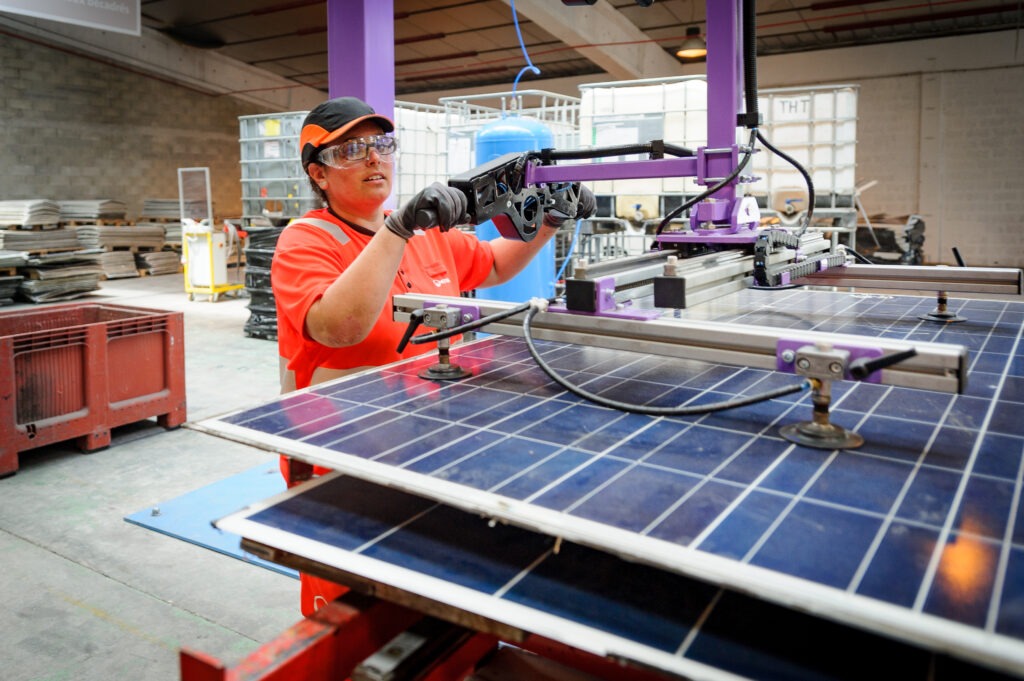 Recyclage matériaux panneaux solaires Soren
